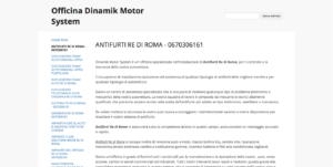 ANTIFURTI RE DI ROMA 0670306161 Officina Dinamik Motor System