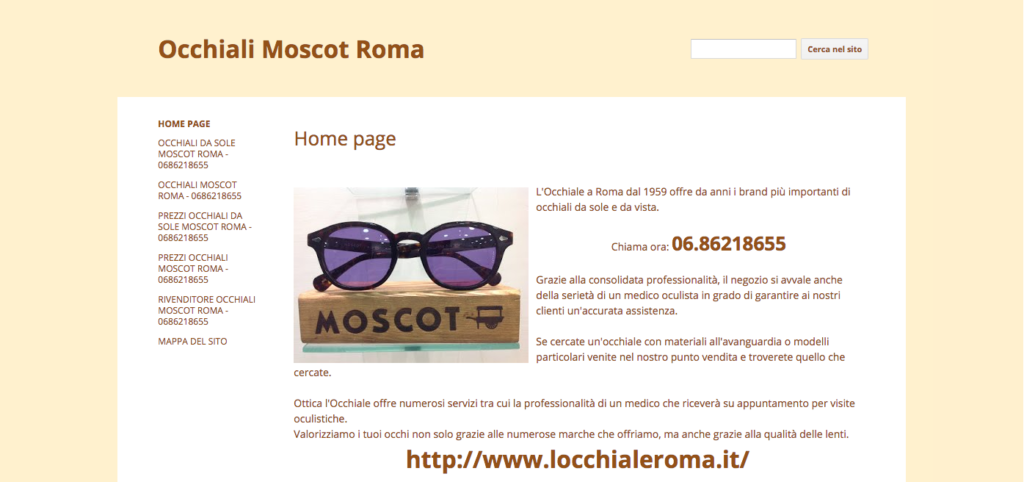 Occhiali Moscot Roma