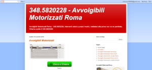 348 5820228 - Avvolgibili Motorizzati Roma